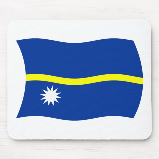 Nauru Flag Mousepad (Front)