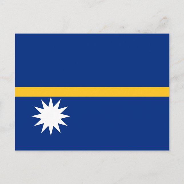 Nauru Flag Postcard (Front)