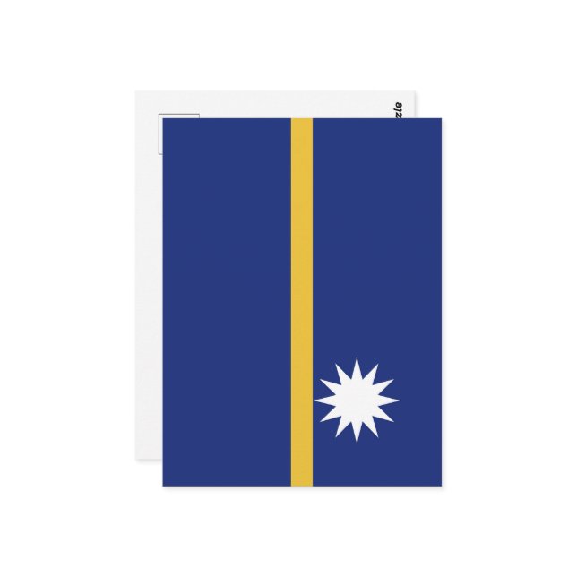 Nauru flag postcard (Front/Back In Situ)