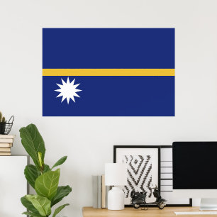 Nauru flag poster