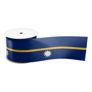 Nauru Flag Satin Ribbon