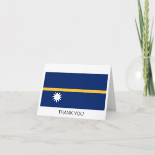 Nauru Flag Thank You Card