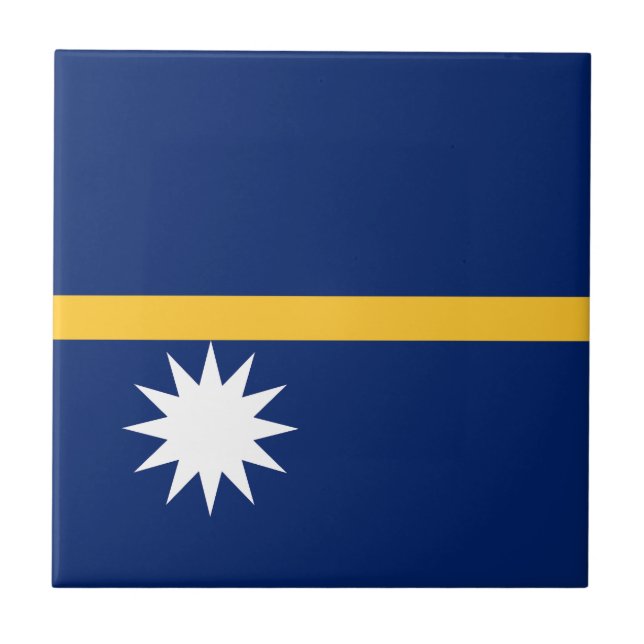 Nauru Flag Tile (Front)