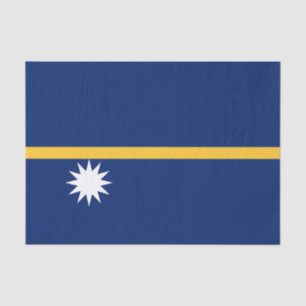 Nauru Flag Tissue Paper