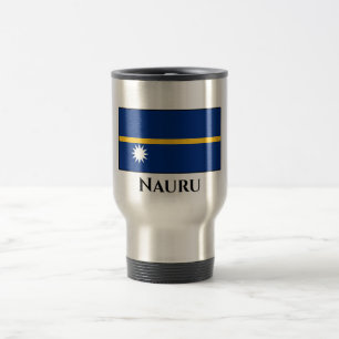 Nauru Flag Travel Mug