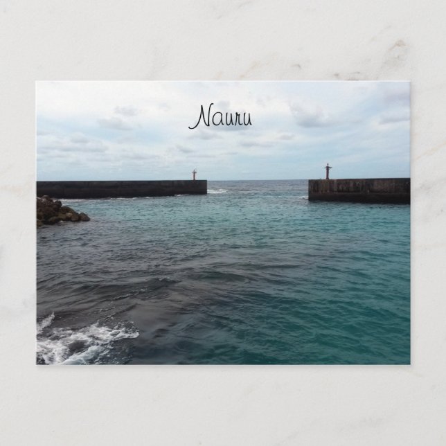 nauru harbour postcard (Front)