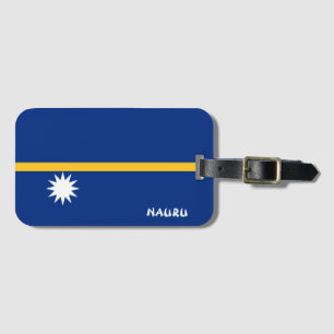 Nauru National Flag Patriotic Luggage Tag