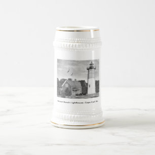 Nauset Beach Lighthouse, Cape Cod, Ma. Beer Stein