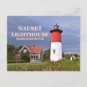 Nauset Light, Cape Cod, Massachusetts Postcard