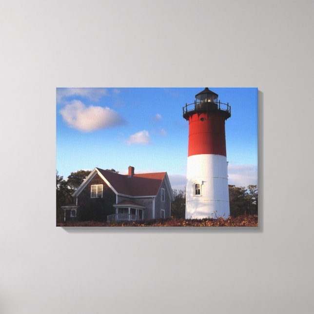 Nauset Lighthouse Canvas Print (Front)