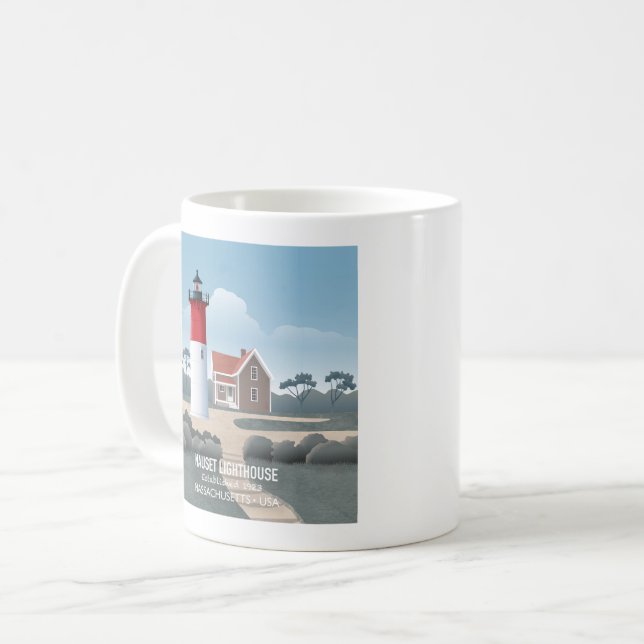 Nauset Lighthouse Coffee Mug (Front Left)