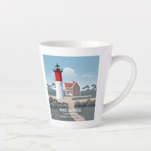 Nauset Lighthouse Latte Mug