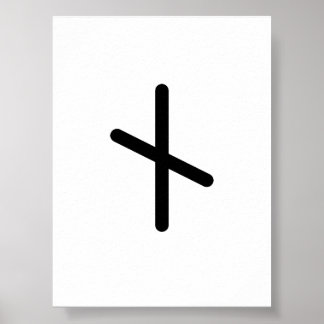 NAUTHIZ Nordic Rune (Need, Necessity) | Elder Futh Poster