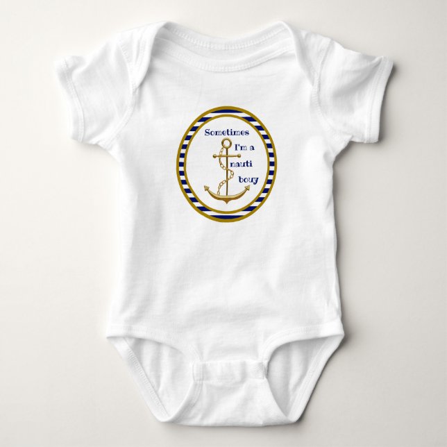 Nauti Boy - Baby Bodysuit (Front)