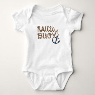 Nauti Buoy Nautical Boat with anchor Baby Bodysuit