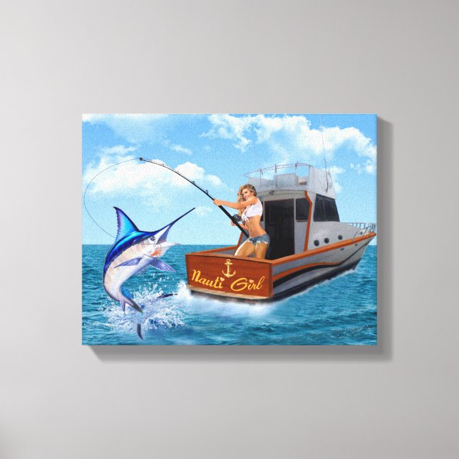 NAUTI GIRL CANVAS PRINT (Front)