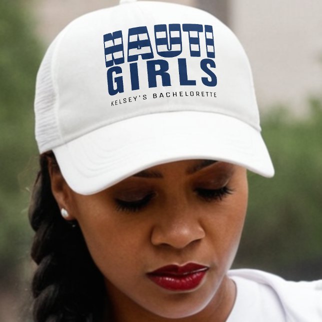 Nauti Girls Funny Bachelorette Party Trucker Hat (Creator Uploaded)