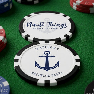 Nauti Things Before the Ring Anchor Bachelor Poker Chips