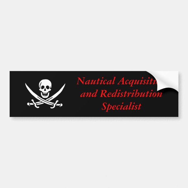 Nautical acquisition and redistribution specialist bumper sticker (Front)