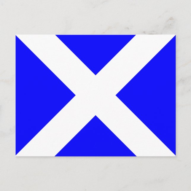 Nautical Alphabet Flag Signal Letter M Postcard (Front)