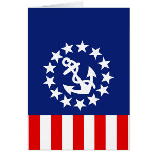 Nautical American Yacht Flag is at the Marina