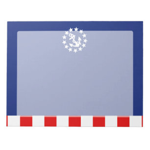 Nautical American Yacht Flag Symbol Notepad