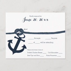 Nautical Anchor and Rope Response Dark