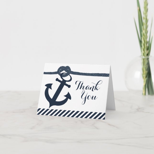 Nautical Anchor and Rope Thank You (Front)