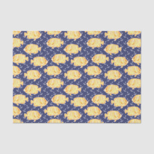 Nautical Anchor and Tropical Fish Pattern Tissue Paper