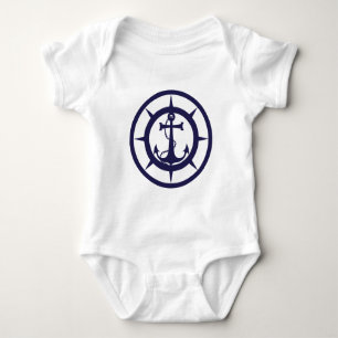Nautical Anchor Baby Bodysuit