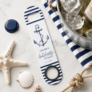 Nautical Anchor Bachelorette White Bar Key