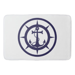Nautical Anchor Bath Mat