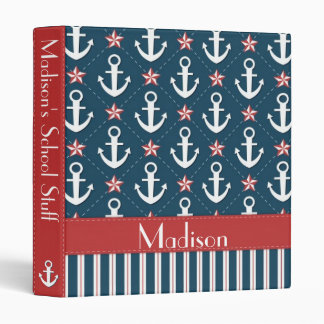 Nautical Anchor Binder
