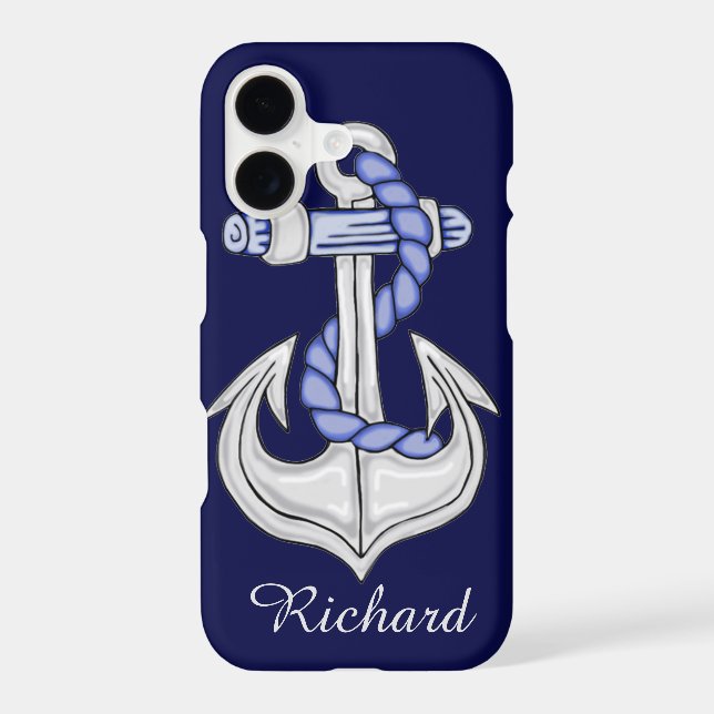 Nautical Anchor Blue (Back)