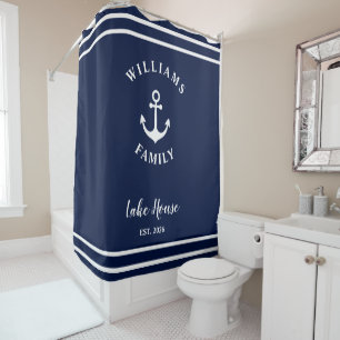 Nautical Anchor Blue Custom Family Lake House