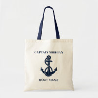 Nautical Anchor Boat Name Captain Custom