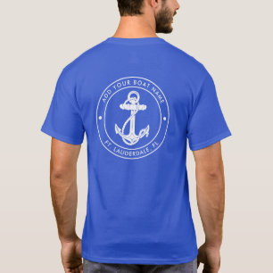 Nautical Anchor Boat Name Custom T-Shirt