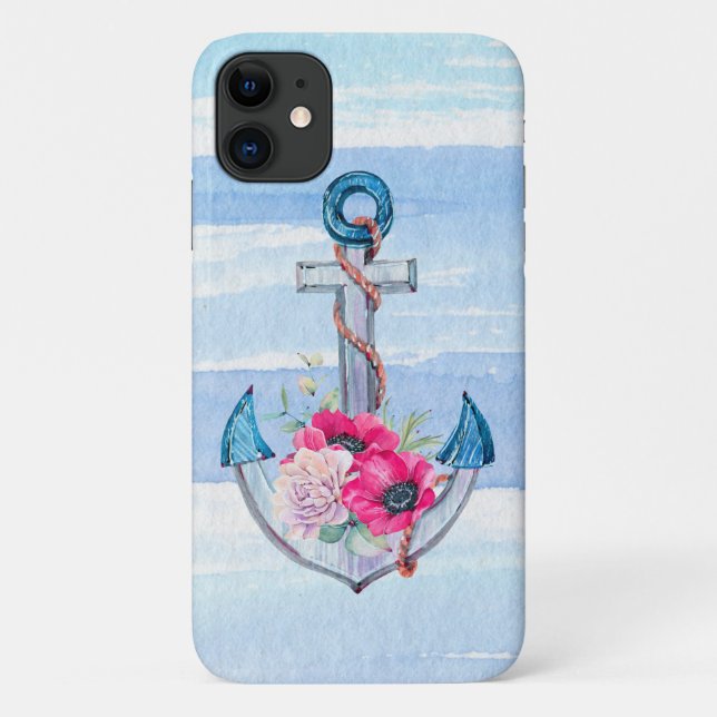 nautical anchor bouquet Case-Mate iPhone case (Back)