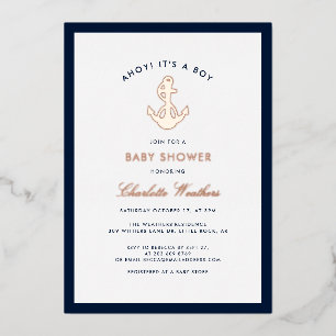 Nautical Anchor Boy Baby Shower