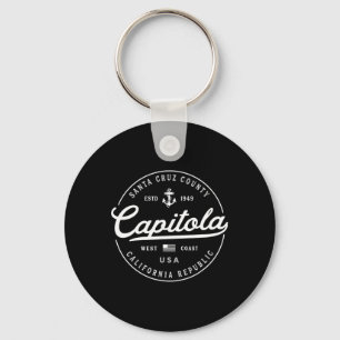 Nautical Anchor Capitola California Travel Vacatio Keychain