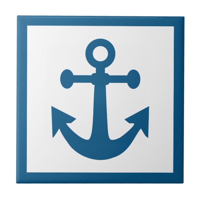 Nautical Anchor ceramic tiles (Front)