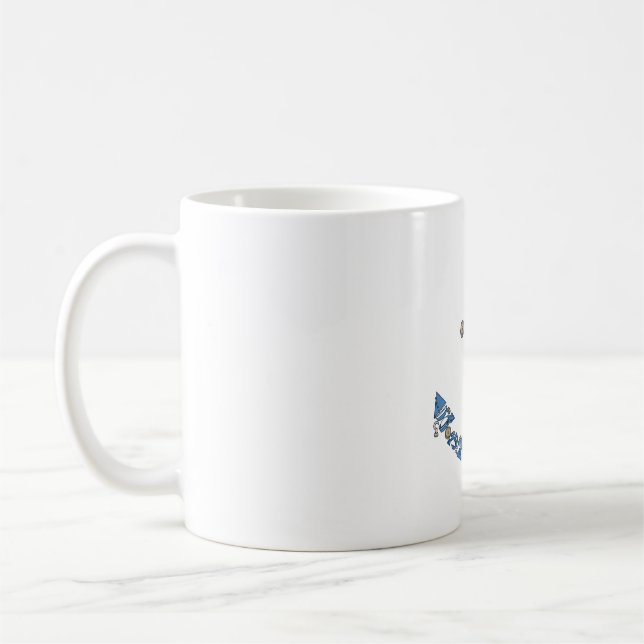 Nautical Anchor Collage Coffee Mug (Left)