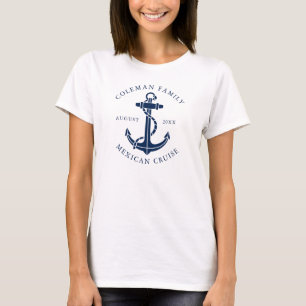 Nautical Anchor Family Cruise Ship Custom T-Shirt