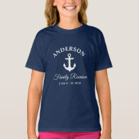 Nautical Anchor Family Reunion Navy Blue Girls