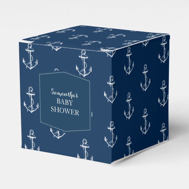 Nautical anchor favor box (Front Side)