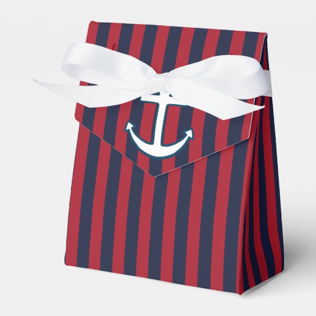 Nautical Anchor Favour Box (Front Side)