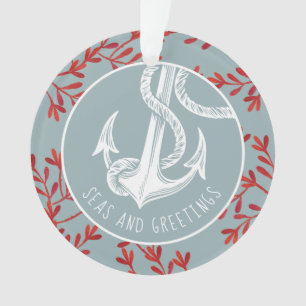 Nautical Anchor First Married Christmas Ornament