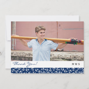 Nautical Anchor Graduation Class of 2016 Thank You Card