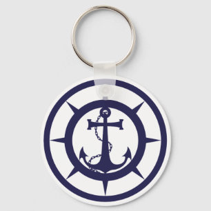 Nautical Anchor Keychain