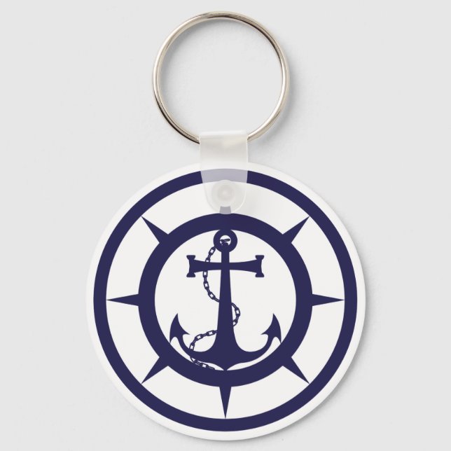 Nautical Anchor Keychain (Front)